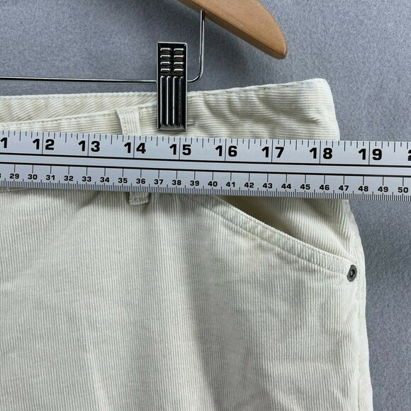 J. Jill Tried & True Corduroy At Waist Pants Womens 18 Straight Stretch Cream - Picture 6 of 12